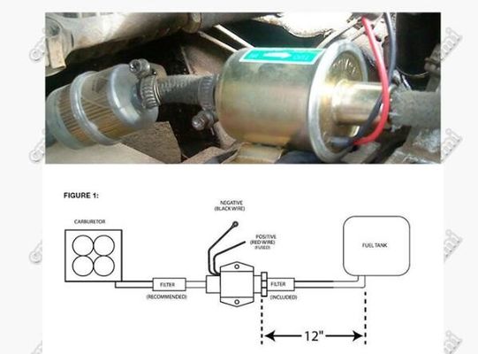 02A Universal Electric Fuel Pump 12V 24V For Toyota Nissan MazdaPetrol Gasoline
